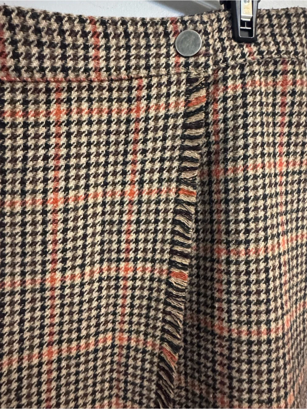Urban Outfitters Y2K tweed pattern faux wrap skirt Women's Small